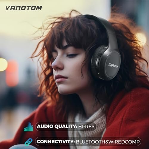 Wireless Headphones Bluetooth Headphones with Microphone,Noise Canceling Wireles... - Image 4