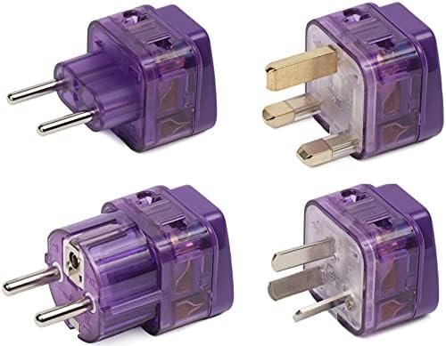 NEW! 4 Pieces ASIA TRAVEL ADAPTER Pack for MOST countries in ASIA; CHINA THAILAN... - Image 2