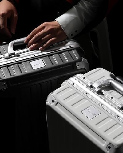 LUGGEX Luggage Sets 2 Piece with Aluminum Frame, Polycarbonate Zipperless Carry ... - Image 7