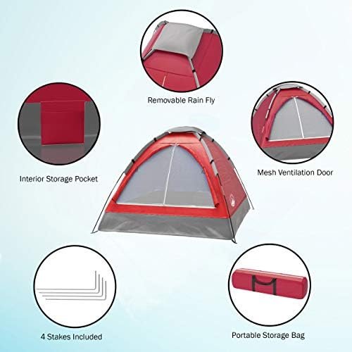 Wakeman Tents Wakeman Outdoors Camping Tent with Rain Fly and Carrying Bag - Image 4