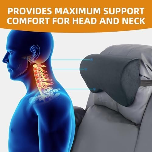 HOMBYS Cervial Recliner Neck Pillow for Pain Relief, Foam Headrest Pillow with S... - Image 6