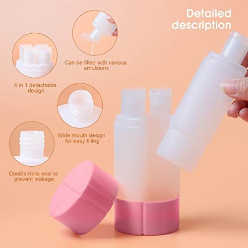 Olatay Travel Bottle, TSA approved 4-in-1 Leak-Proof Bottle, 4 * 60ml/2oz, with ... - Image 4