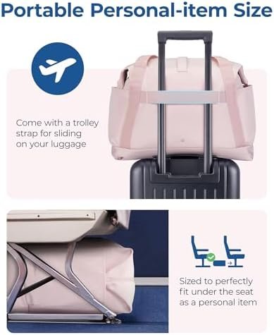 BAGSMART For Spirit Airlines Personal Item Bag, 23L Foldable Weekender Bags for ... - Image 4