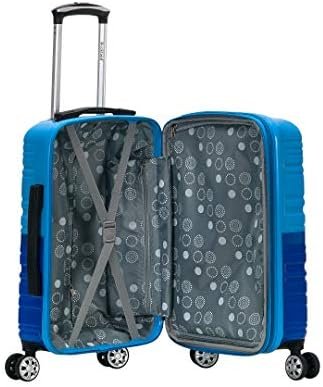 Rockland Melbourne Hardside Expandable Spinner Wheel Luggage, Two tone blue, Car... - Image 10