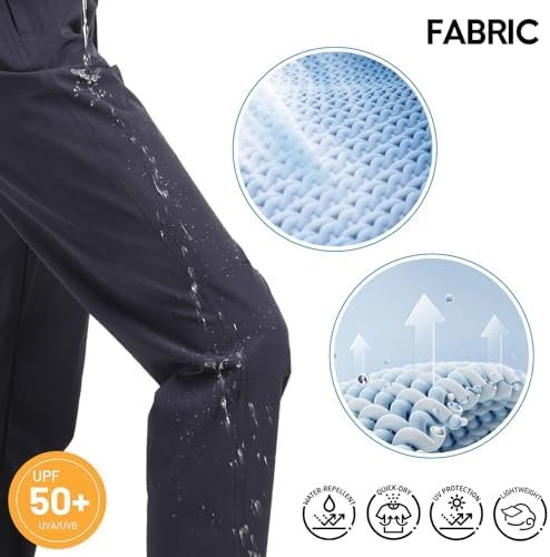 Haimont Women's Hiking Pants Quick Dry Lightweight Water Resistant Elastic Waist... - Image 5
