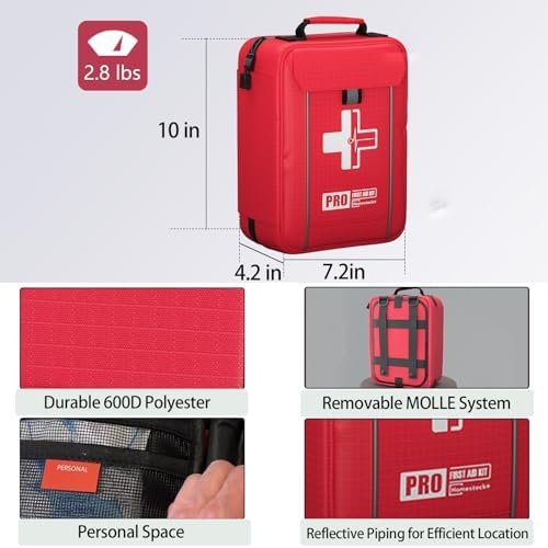 Upgrade - Comprehensive First Aid Kit with Labelled Compartments, MOLLE System E... - Image 3