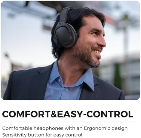 Hybrid Active Noise Cancelling Headphones Bluetooth Headphones Wireless Headphon... - Image 6