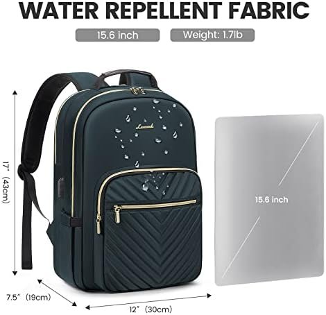 LOVEVOOK Laptop Backpack for Women 15.6 inch,Cute Womens Travel Purse,Profession... - Image 5