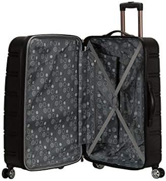 Rockland Melbourne Hardside Expandable Spinner Wheel Luggage, Black, 3 Piece (20... - Image 7