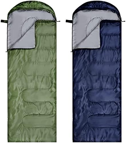 Tudomro 2 Pcs Camping Sleeping Bag for Adults, Lightweight Packable Waterproof C... - Image 2