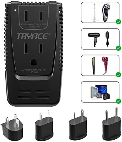 Upgrade TryAce 2000W Voltage Converter, Step Down 220V to 110V Converter for Hai... - Image 2