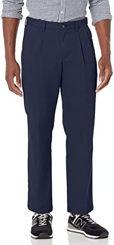 Amazon Essentials Men's Classic-Fit Wrinkle-Resistant Pleated Chino Pant (Availa... - Image 2