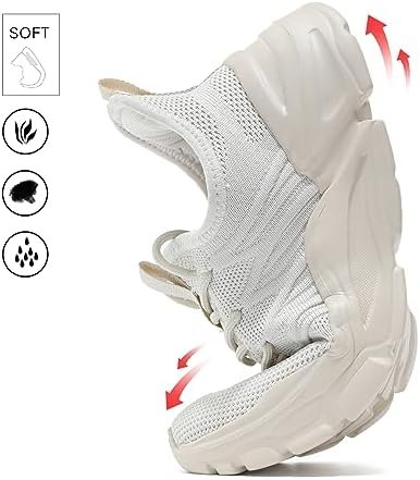 Womens Ladies Walking Tennis Shoes Slip on Lightweight Casual Running Sneakers S... - Image 5