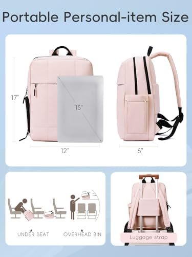CLUCI Lightweight Travel Backpack Carry on Flight Approved, Puffy Gym Backpack w... - Image 5