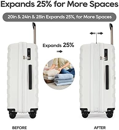 PP material Expandable Carry On Luggage Airline Approved, 20 Inch Hardside Carry... - Image 8