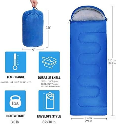 Sleeping Bag, Lightweight 3 Season Weather Sleep Bags for Kids Adults Girls Wome... - Image 4
