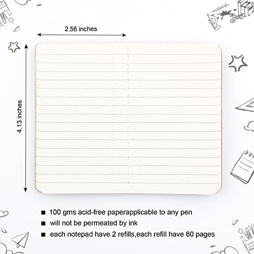 Leather Small Travel Journal Notebook, Vintage Daily Journal notebook Lined Pape... - Image 5