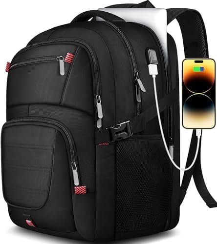 Extra Large Backpack, 50L Travel Backpack, 17 inch Laptop Backpack for Men, TSA ... - Image 2