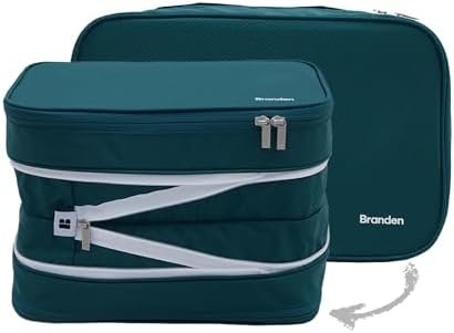 Branden Compression Packing Cube, Large, Green | Travel Essentials l Luggage Org... - Image 2