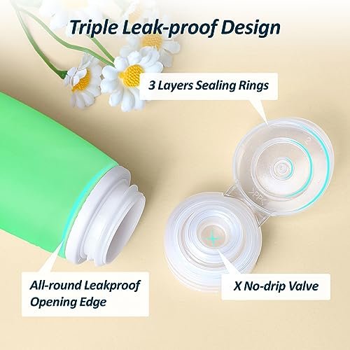 PACKISM TSA Approved Toiletry Bottles - 6 Pack Leak Proof 3.4oz Silicone Travel ... - Image 5