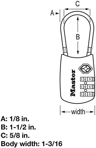Master Lock TSA Set Your Own Combination Luggage Lock, TSA Approved Lock with Co... - Image 7