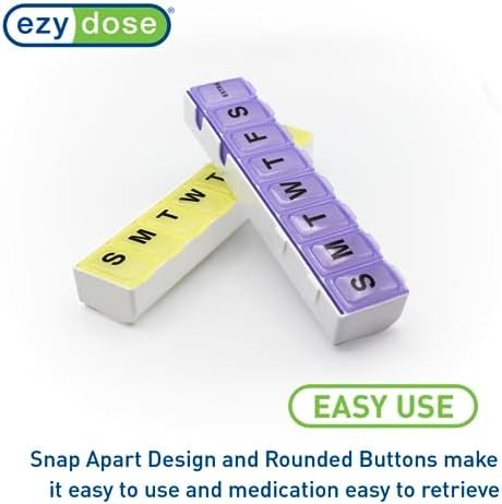 EZY DOSE Weekly (14-Day) Pill Case, Medicine Planner, Vitamin Organizer, Large S... - Image 5