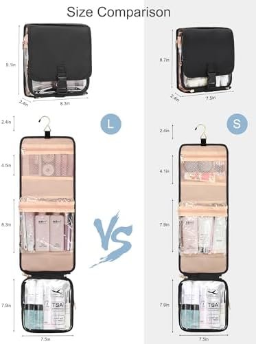 Relavel Travel Toiletry Bag for women with Detachable TSA Approved Toiletry Bag,... - Image 3