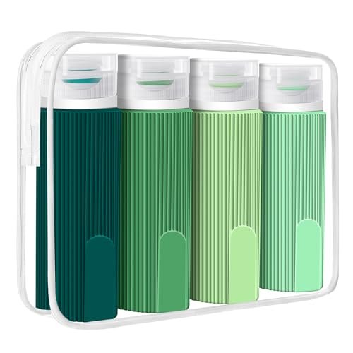 Travel Bottles for Toiletries, 3.4 oz Travel Bottles TSA Approved BPA Free Leak ... - Image 2