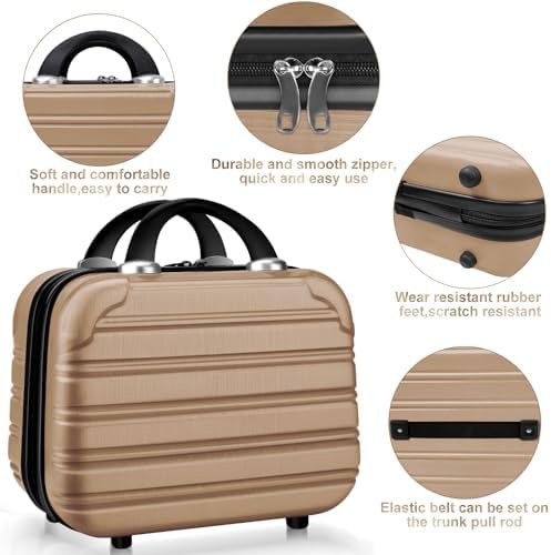 Luggage Suitcase PC+ABS with TSA Lock Expandable Hardshell Carry On Luggage with... - Image 9