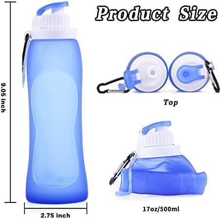 Collapsible Water Bottle-17oz-Reusable, BPA-Free, Simple Modern Water Bottles,Ul... - Image 4