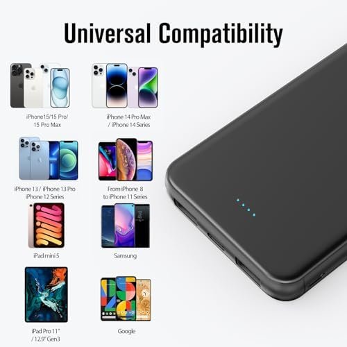 VANYUST Portable Charger Power Bank, 3A Fast Charging 10000mAh External Battery,... - Image 7