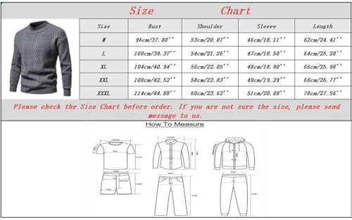 Working Coats for Men Mens Solid Large Cotton Cardigan Sweater Knit Shirt - Image 7