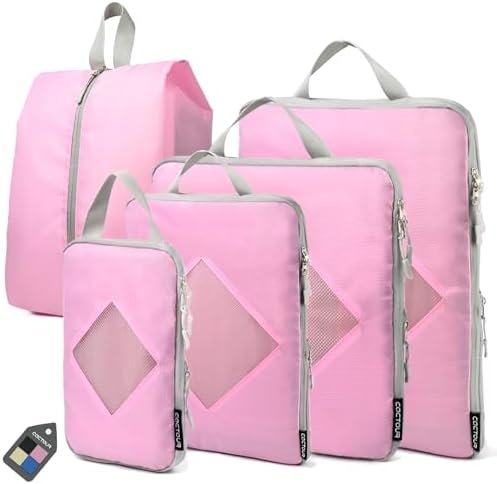 Compression Packing Cubes for Travel,Expandable Packing Cubes for Suitcases, 5 S... - Image 2