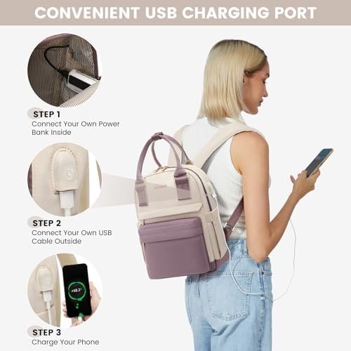 LOVEVOOK Mini Backpack for Women Stylish Waterproof Backpack Purse with USB Port... - Image 6