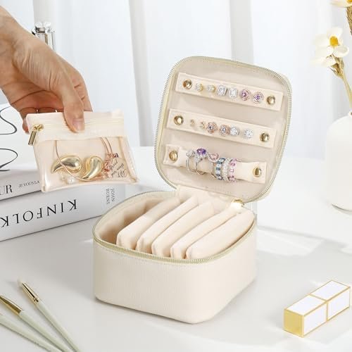 Parima Travel Jewelry Case Organizer - Initial Jewelry Case, Personalized Gifts ... - Image 5