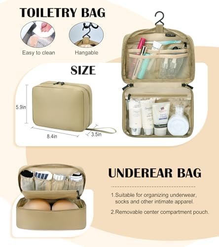 Compression Packing Cubes for Travel, 8 Set Packing Cubes with Toiletry Bag for ... - Image 3