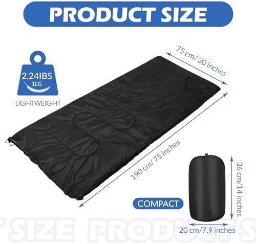 Macarrie 12 Pack Sleeping Bags for Adults Bulk Warm Cold Weather Kids Camping Sl... - Image 4