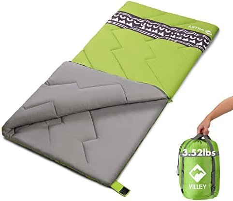 VILLEY Camping Sleeping Bag, Lightweight Backpacking Sleeping Bag with Compressi... - Image 2