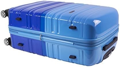 Rockland Melbourne Hardside Expandable Spinner Wheel Luggage, Two tone blue, Car... - Image 11