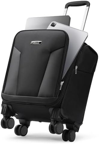 LUGGEX Underseat Carry On Luggage with Removable Wheels - Soft Sided Small Carry... - Image 2