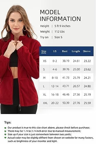 Argstar Women's Fleece Jacket with 6 Pockets (XS-2XL) - Image 5