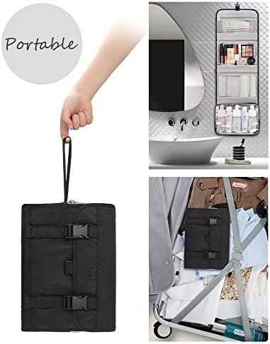 Relavel Travel Hanging Toiletry Bag for Men Women Travel Kit Shaving Bag Waterpr... - Image 3