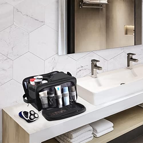 BURUIS Extra Large Toiletry Bag for Men, Travel Toiletry Organizer Dopp Kit Wate... - Image 8