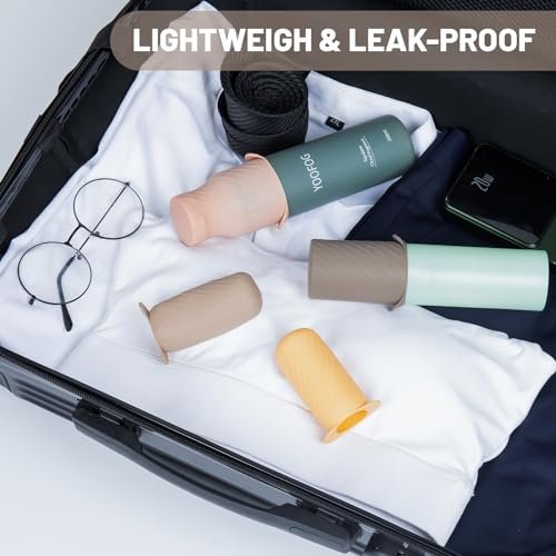 Bottle Covers for Travel, Elastic Sleeves for Leak Proofing, Travel Size Contain... - Image 6