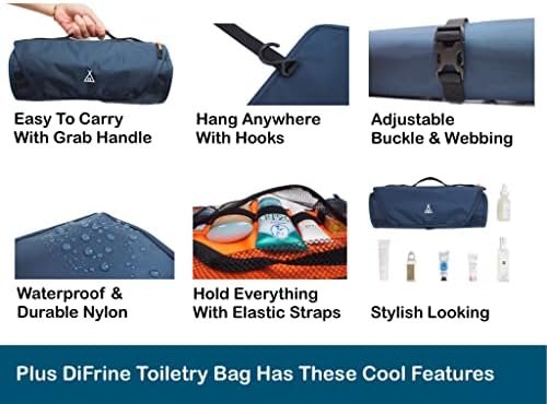 avel Toiletry Bag, Hanging Toiletry Bag for Men, Roll Up Dopp Kit Bathroom Shavi... - Image 6