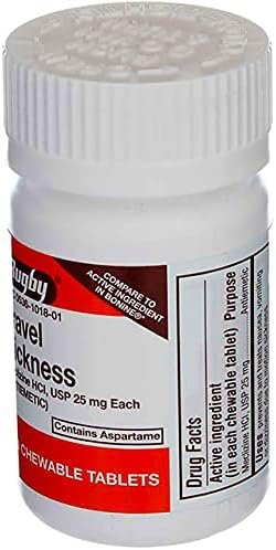 Rugby Travel Sickness Chewables 25 mg Per Bottle, 100 Count - Image 6