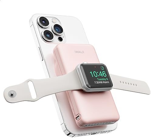 iWALK MAG-X Magnetic Wireless Power Bank with iWatch Charger,10000mAh PD Fast Ch... - Image 2