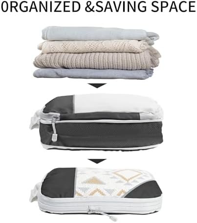 Travel Packing Organizers Compression Cubes - Packing Cubes for Travel with Shoe... - Image 5