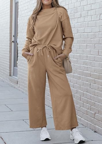 PRETTYGARDEN Women's 2 Piece Outfits Fall Casual Long Sleeve Pullover Tops and W... - Image 9