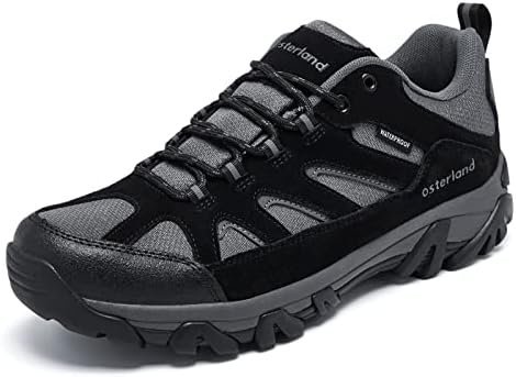 Osterland Men's Hiking Shoes - Outdoor Low-Top Trekking Trail Shoes,Waterproof L... - Image 2